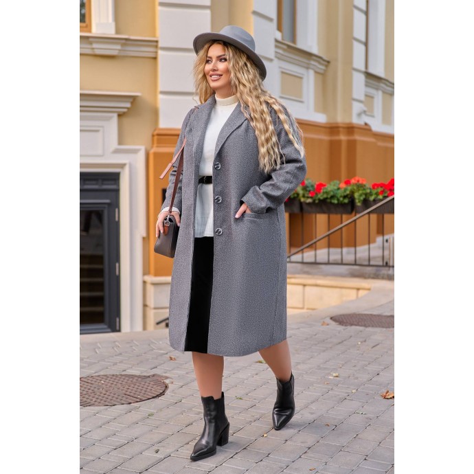 Напіввовняне легке пальто Рейн сіре UA25P3