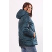 Куртка женская с карманами матовая бирюзовая ОСН4019