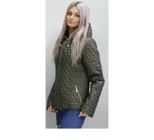 Куртка женская осенняя цвета хаки ОСН60010-1