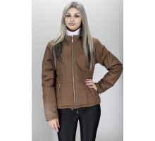 Куртка коричневая женская хорошего качества ОСН60012-2