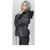 Куртка женская карманы на молнии черная ОСН60012-5