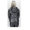Куртка женская карманы на молнии черная ОСН60012-5