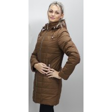 Куртка осень-весна матовая коричневая ОСН6004-3