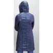 Длинная куртка женская темно-синяя ОСН6005-2