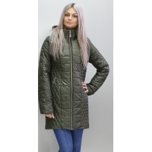 Куртка женская удлиненная цвет хаки ОСН6005-3