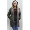 Куртка женская удлиненная цвет хаки ОСН6005-3