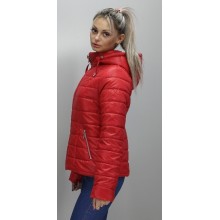 Красная куртка женская батал ОСН6006-2