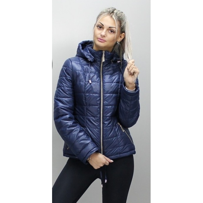 Стильная женская куртка темно синяя ОСН6006-3