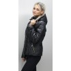 Черная весенняя куртка женская короткая ОСН6007-1