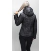 Черная весенняя куртка женская короткая ОСН6007-1