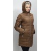 Куртка недорогая весенняя из плащевки коричневая ОСН6009-4