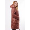 Куртка коричневая стильная зимняя ОСН00013
