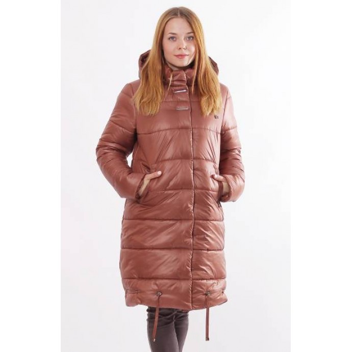 Куртка коричневая стильная зимняя ОСН00013