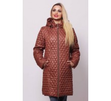 Женская весенняя куртка коричневая ОСН902228
