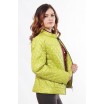 Комфортная куртка женская цвета лайм ОСН902266