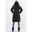 Черная зимняя модная куртка на утеплители синтепон ОСН77705