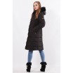 Черная зимняя модная куртка на утеплители синтепон ОСН77705