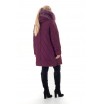 Зимняя короткая женская куртка с мехом ЛАНА77035-138