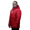 Зимняя мужская куртка красная ЛАНА7-11