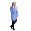 Женская демисезонная голубая куртка ЛАНА66114-5