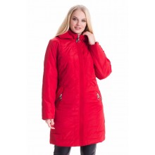Красная женская демисезонная куртка ЛАНА66119-3