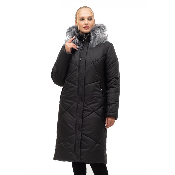 Зимнее пальто с мехом ЛАНА16S-150