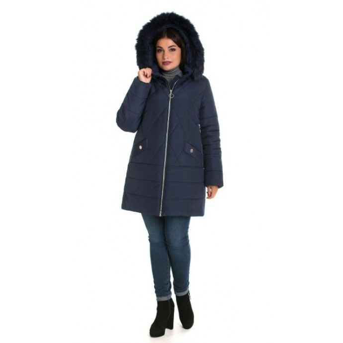Женская зимняя куртка с мехом ЛАНА6675-49