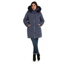 Женская зимняя куртка с мехом ЛАНА6677-49