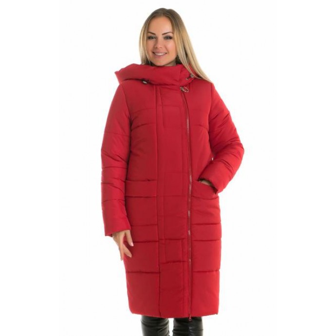 Крассная женская зимняя куртка ЛАНА6667-57