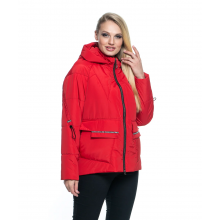 Красная короткая куртка лана16r-103