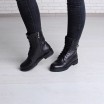 Зимние кожаные ботинки черного цвета КИРА1163-vm-kim-01