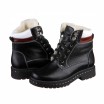 Черные кожаные ботинки на шнуровке КИРА1151-vm-astra-131ch