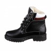 Черные кожаные ботинки на шнуровке КИРА1151-vm-astra-131ch