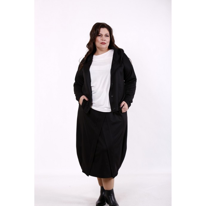 Черный костюм: длинная юбка и кофта КККD17-01742-1