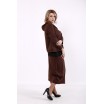 Шоколадный костюм: длинная юбка и кофта КККD16-01742-2