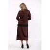 Шоколадный костюм: длинная юбка и кофта КККD16-01742-2