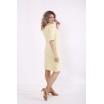 Простое лимонное платье из льна КККC0013-01515-2