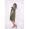 Зеленое платье в горошек КККC0033-01508-3