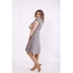 Горчичное платье с пышной юбкой КККC006-01517-3
