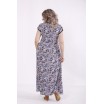Длинное платье с синим принтом КККC0021-01512-3