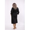 Черное однотонное платье КККC0055-01500-2