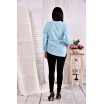 Голубая нарядная блузка ККК250-0580-2