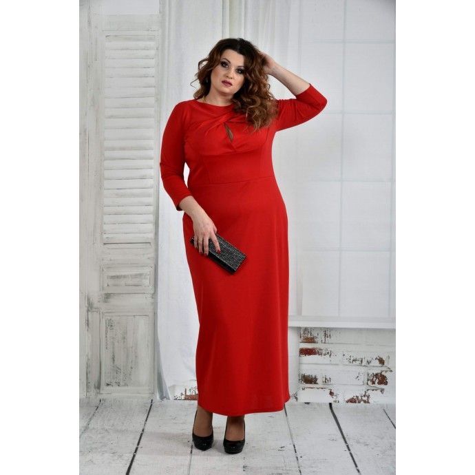 Красное платье 42-74 размер ККК613-0398-1