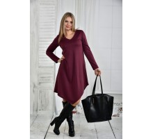 Бордовое платье 42-74 размер ККК54-0437-3