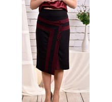 Бордовая юбка 42-74 размер ККК450-0458-1
