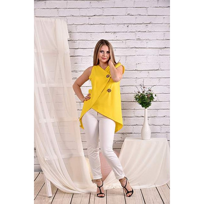 Желтая блузка 42-74 размер ККК429-0465-2