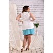 Белое с голубым платье 42-74 размер ККК47-0472-3