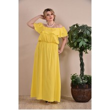 Платье летнее желтое  ККК1-0261-1
