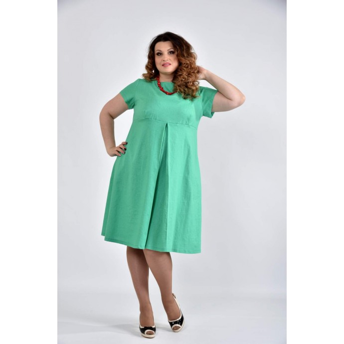Зеленое платье ККК1036-0507-1