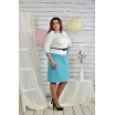 Белое с голубым платье 42-74 размер ККК214-0440-3
